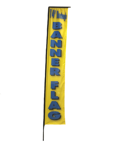14 foot Banner Flag - Custom Print with hardware