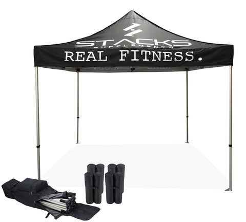 Custom Tent 10x10 Package #1 Made in Canada - Frame & Custom Printed Canopy