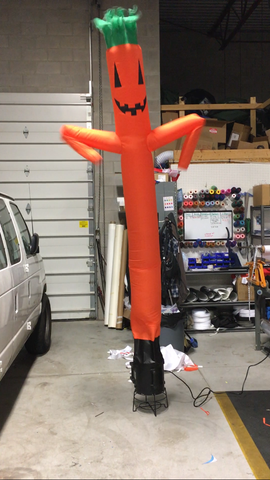 10 foot Pumpkin Jack O' Lantern Halloween Air Dancer with blower