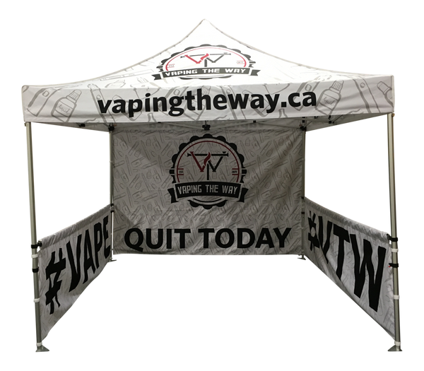 custom package pop up tent dye sublimation printed