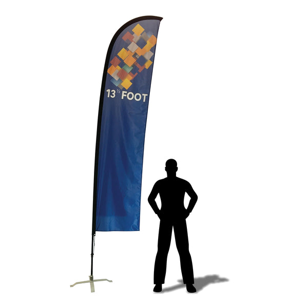Custom Print 13.5 foot Feather Flag 