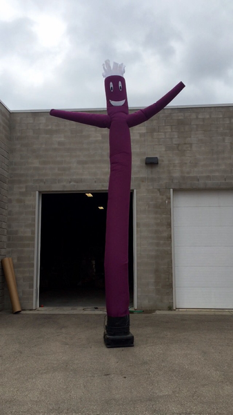 18 foot Purple Air Dancer on blower