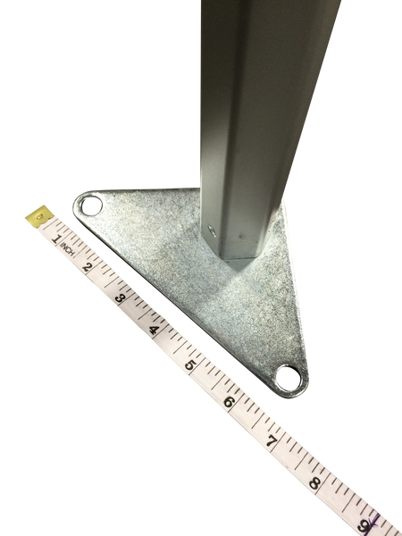 oversize footings for popup tent