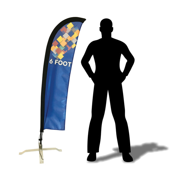 Custom Print 6 foot Feather Flag 