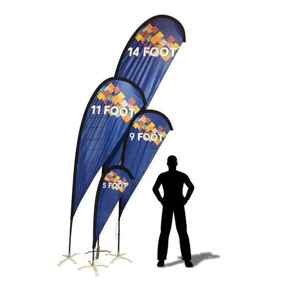 Custom Printed Advertising TearDrop Flags