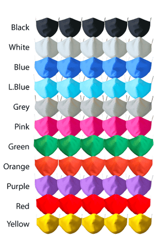 Classic colour fabric face masks