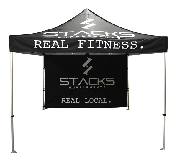 10x10 Pop up Tent with back wall