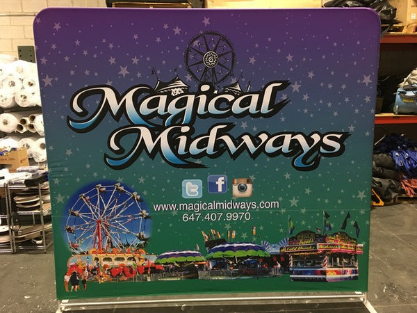 Magical Midways fabric wall