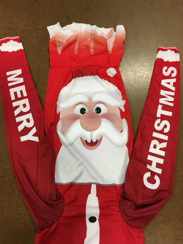 10 foot Printed Santa REPLACEMENT Air Dancer (no blower)