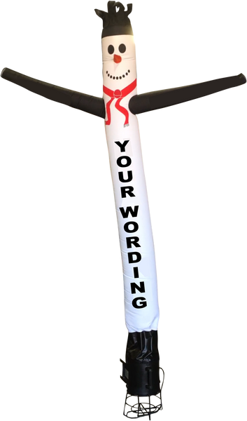 Printed Snowman Air Dancer with blower 10 feet tall 