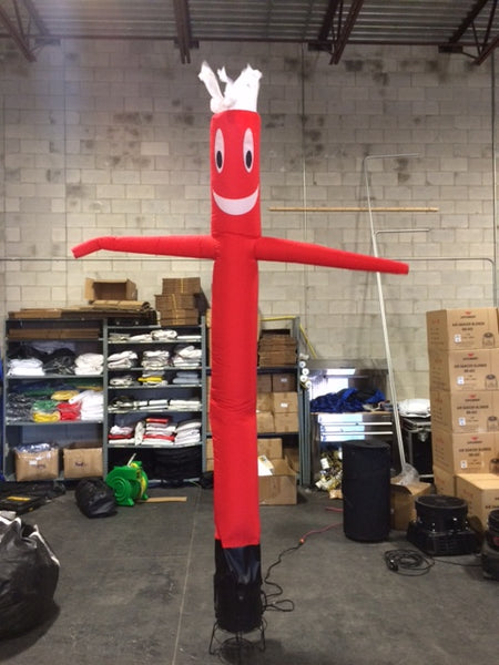10' Red Air Dancer on blower