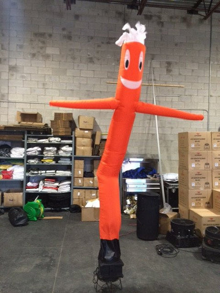 Replacement Mini Orange 10' Air Dancer with blower