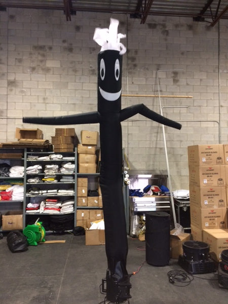 10' Black Air Dancer on a blower