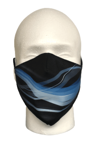 Blue Swoosh Mask