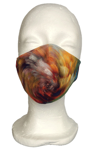 Swirl Colours Fabric Mask