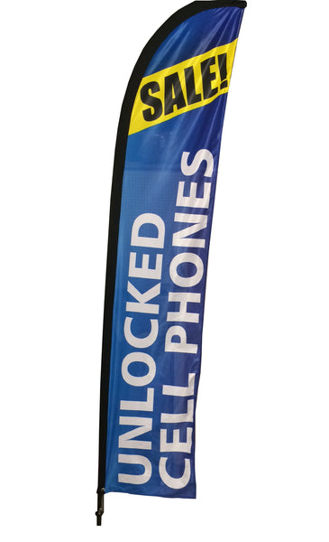 dye sublimated feather flag