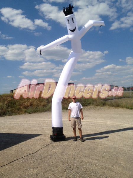 18' AirDancers.ca dancing tube man White