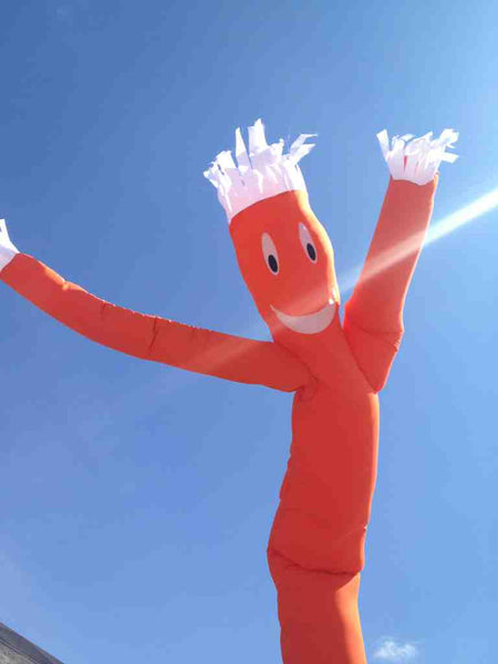 Inflatable tube dancer orange 18 feet